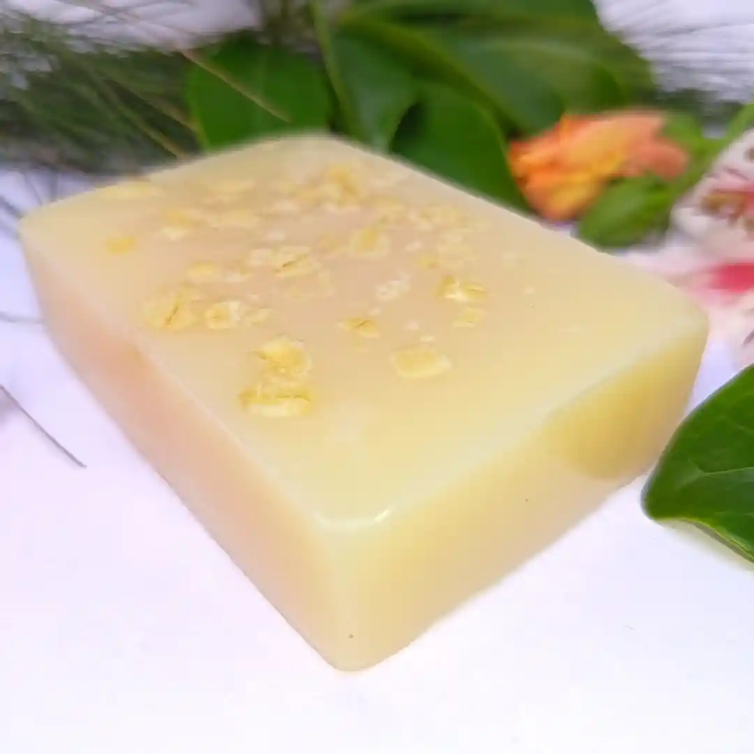 Barra jabón artesanal de arroz con avena